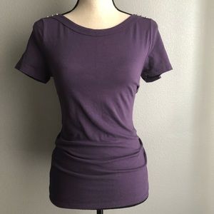 White House Black Market Top With Studs